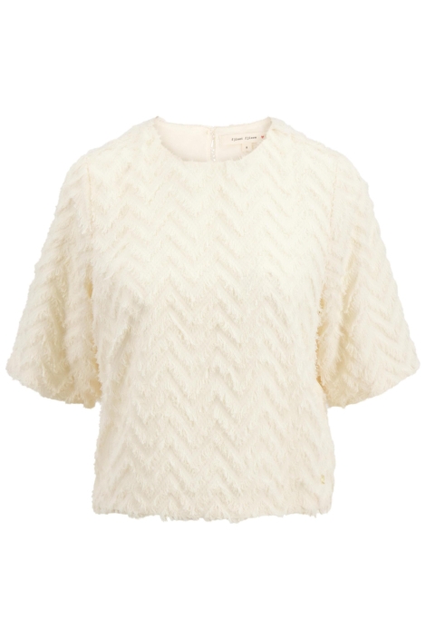 Zusss beige dames t-shirt | Vooraanzicht