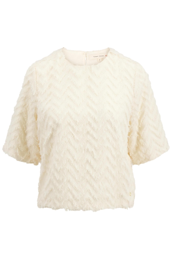 Zusss beige dames t-shirt | Vooraanzicht