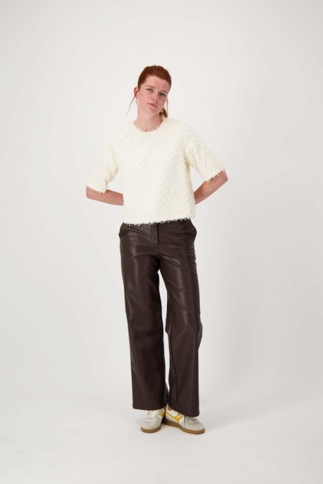 Zusss beige dames t-shirt | Model