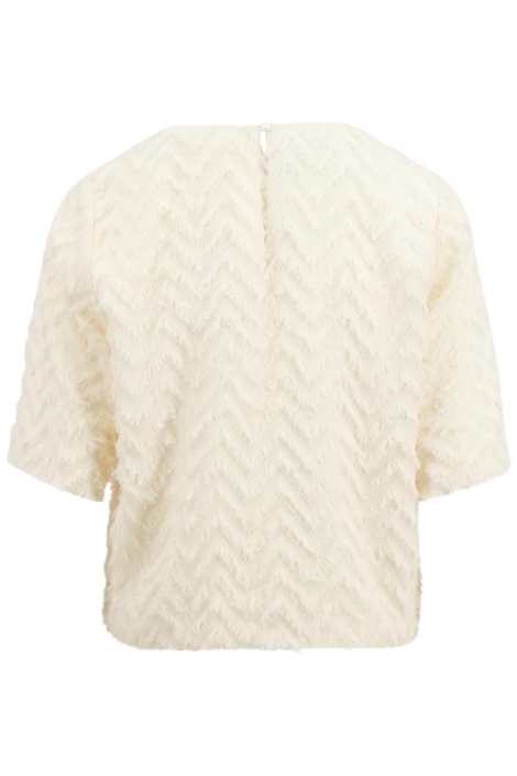 Zusss beige dames t-shirt | Achteraanzicht