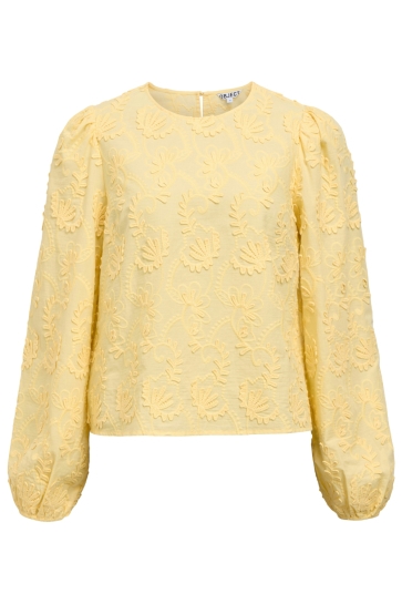 Object T-shirt OBJMYA RE L/S TOP NOOS 23046020 SUNLIGHT