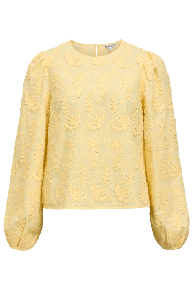 Object gele dames t-shirt | Vooraanzicht