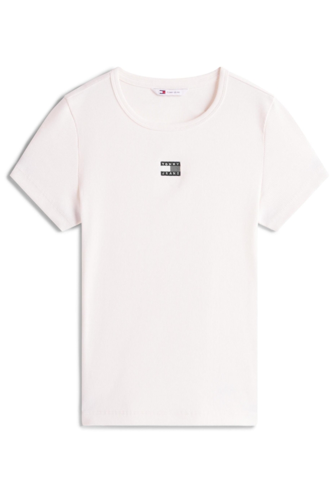 Tommy Jeans witte dames t-shirt | Vooraanzicht