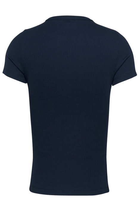 Tommy Jeans blauwe dames t-shirt | Achteraanzicht