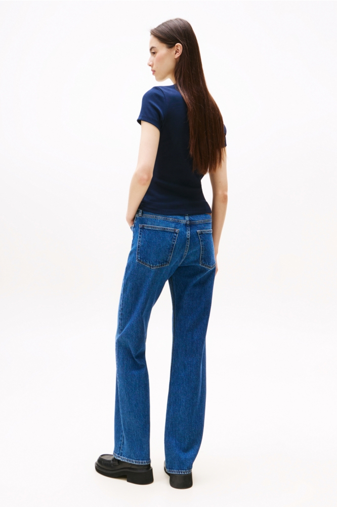 Tommy Jeans blauwe dames t-shirt | Model