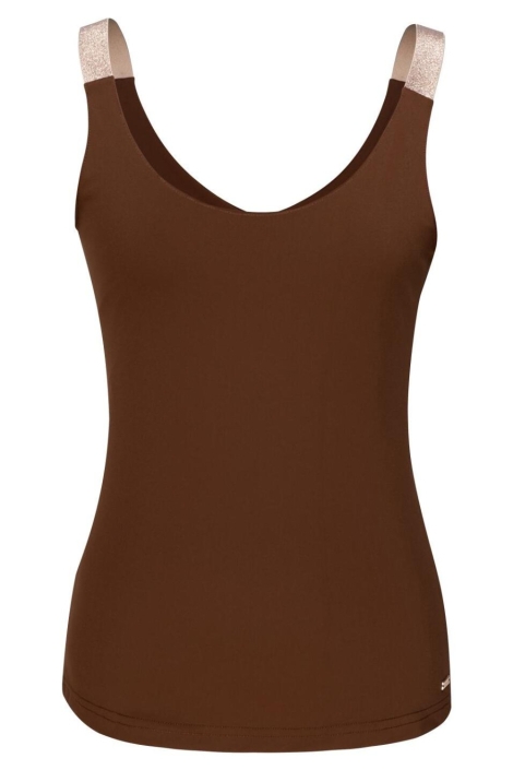 Kimara cognac dames top | Vooraanzicht