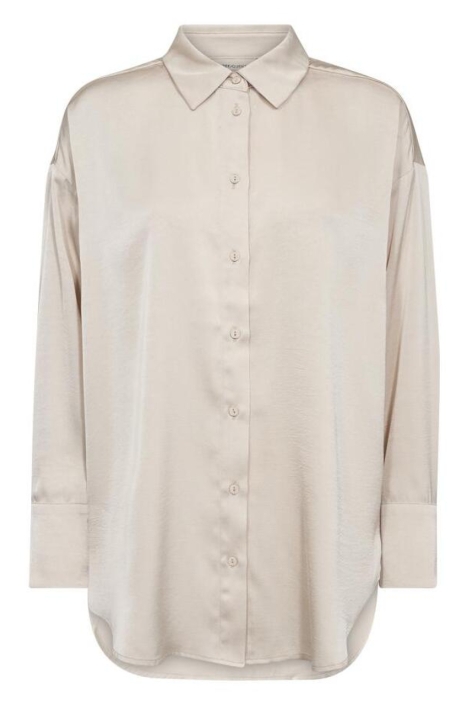 Freequent beige dames blouse | Vooraanzicht