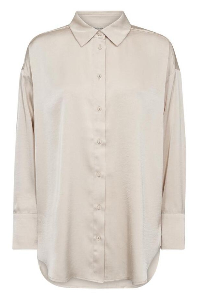Freequent beige dames blouse | Vooraanzicht