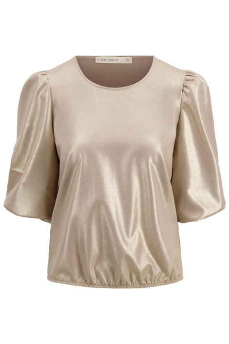 Zusss gouden dames t-shirt | Vooraanzicht