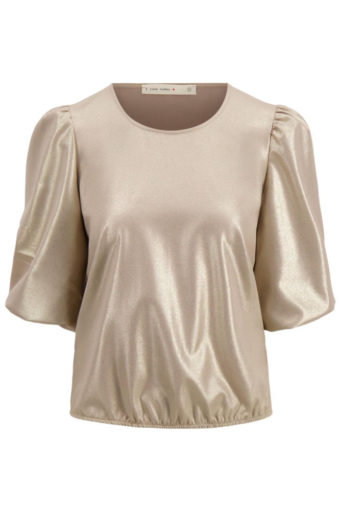 Zusss gouden dames t-shirt | Vooraanzicht