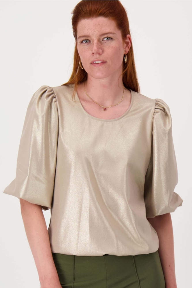 Zusss gouden dames t-shirt | Model