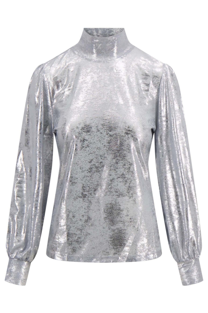 Zusss zilveren dames t-shirt | Vooraanzicht