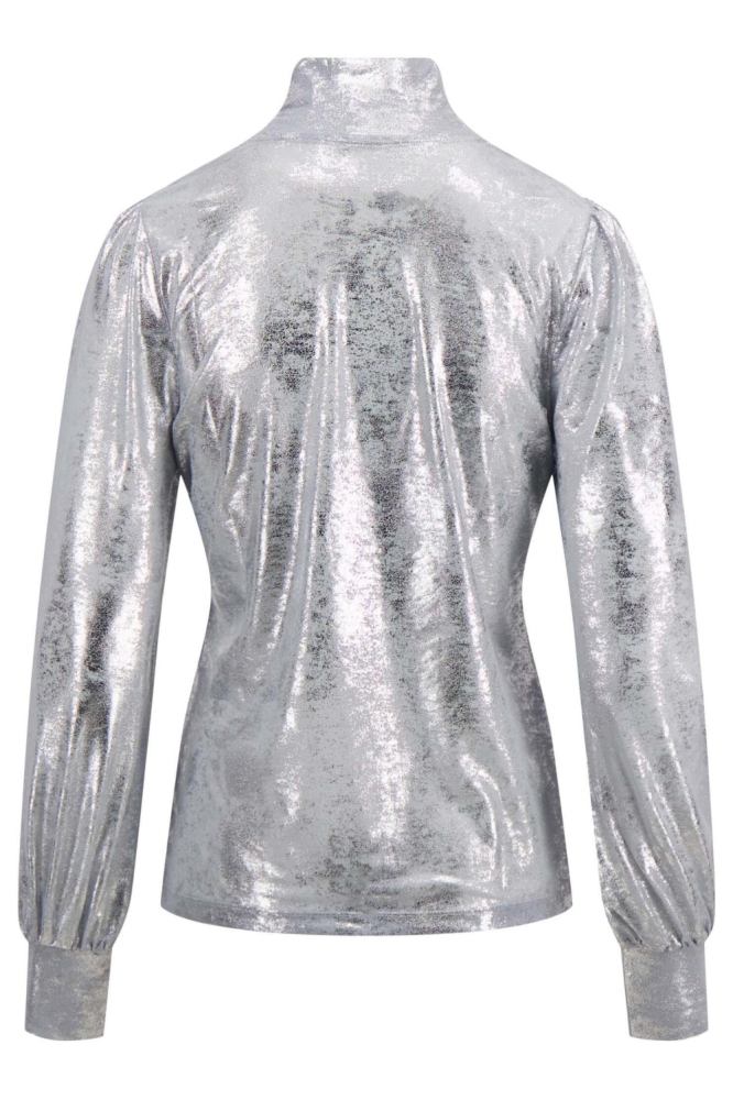 Zusss zilveren dames t-shirt | Achteraanzicht