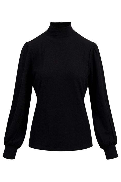 Zusss zwarte dames t-shirt | Achteraanzicht