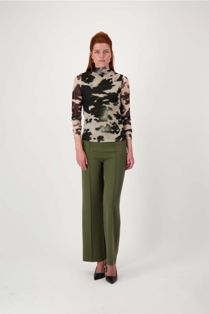 Zusss multi color dames top | Model vooraanzicht