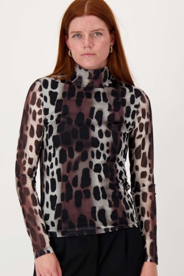 Zusss Top MESH TOP GIRAF PRINT 0304 231 7000 MULTICOLOR