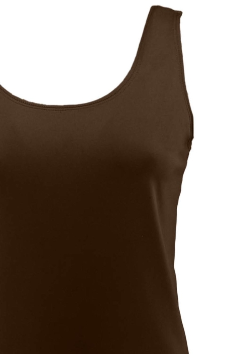 FOS Amsterdam bruine dames top | Close up