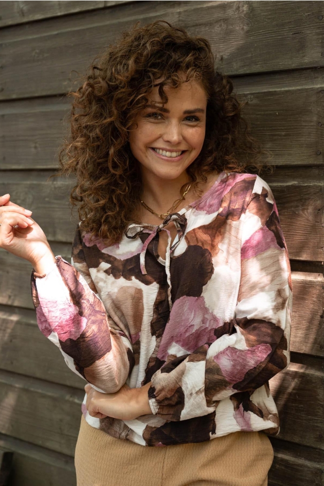 FOS Amsterdam roze dames blouse | Sfeerbeeld, In situatie