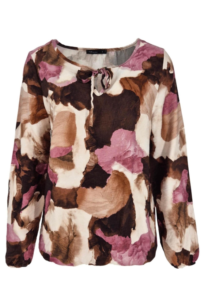 FOS Amsterdam roze dames blouse | Vooraanzicht