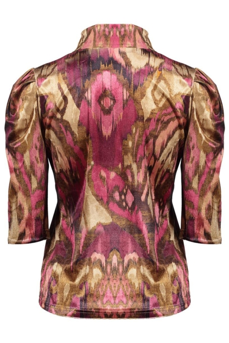 Geisha multi color dames t-shirt | Achteraanzicht