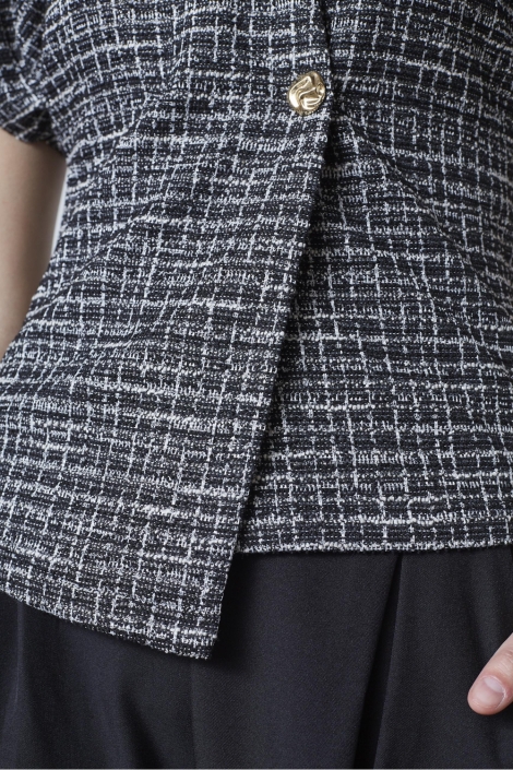 SisterS point zwarte dames gilet | Kleurstaal