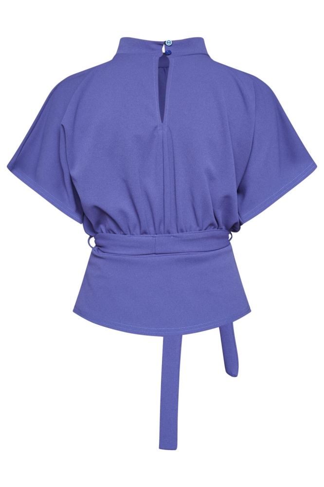 SisterS point blauwe dames t-shirt | Achteraanzicht