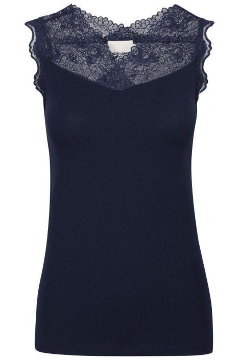 Minus blauwe dames top | Vooraanzicht