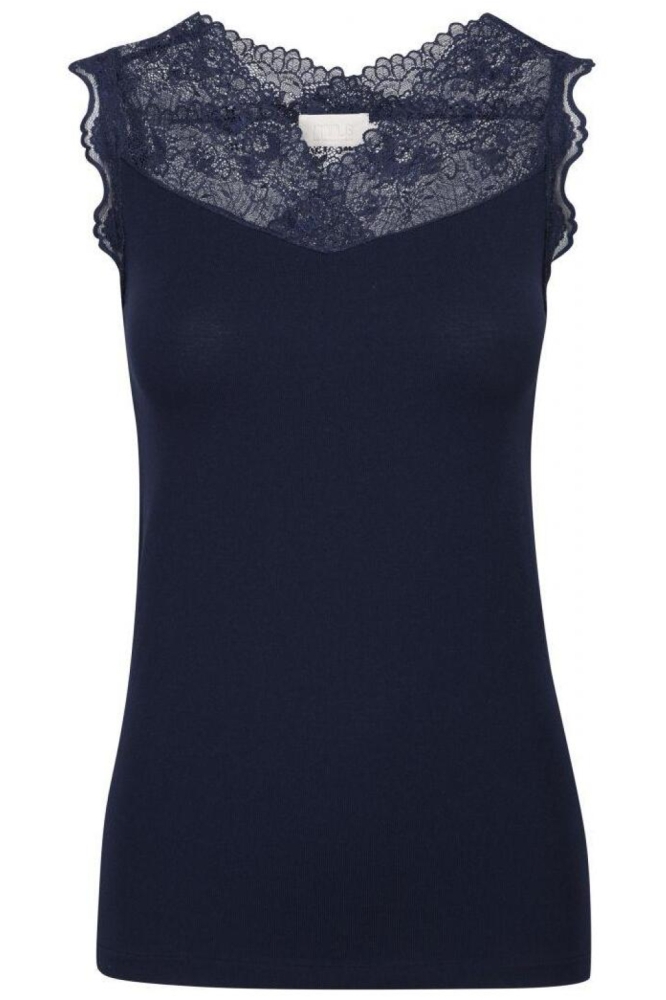 Minus blauwe dames top | Vooraanzicht