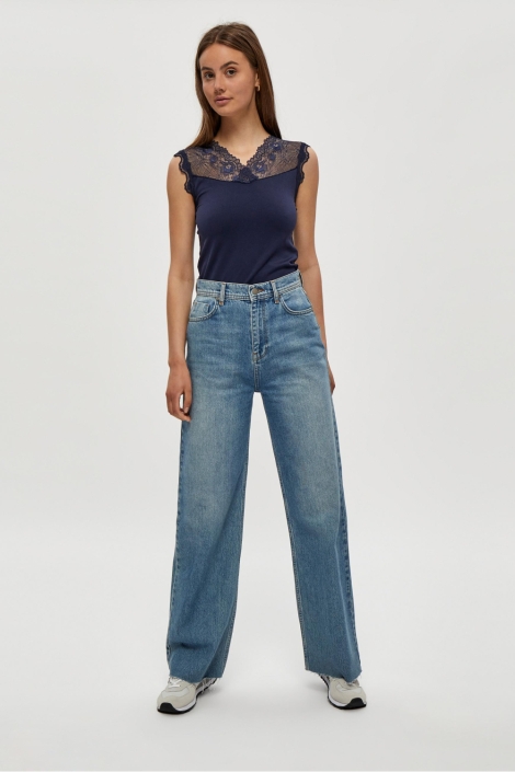 Minus blauwe dames top | Model