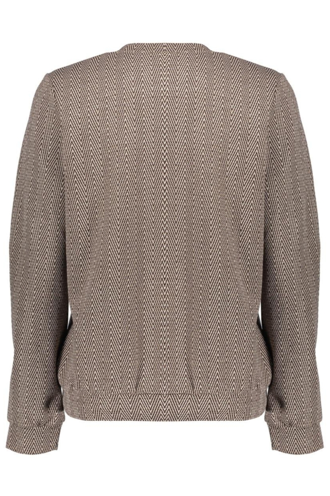 Geisha bruine dames trui | Achteraanzicht