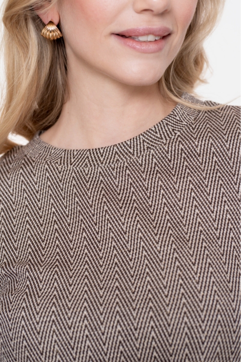 Geisha bruine dames trui | Close up