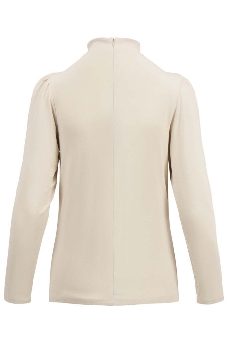 Zusss ecru dames t-shirt | Achteraanzicht