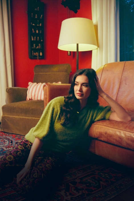 Fluresk groene dames trui | Sfeerbeeld, In situatie