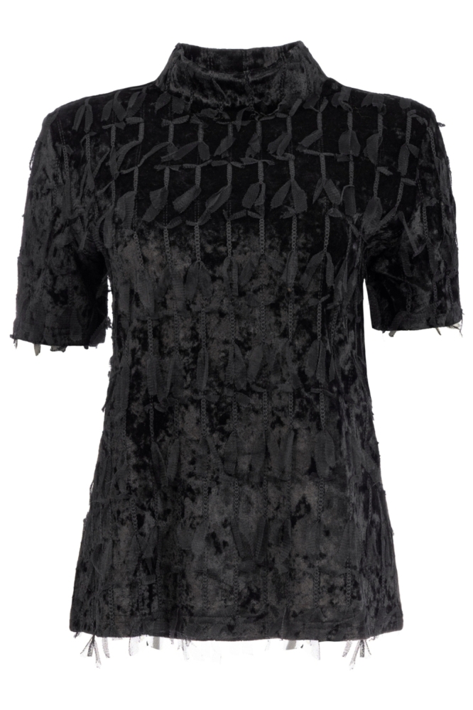 NED zwarte dames t-shirt | Vooraanzicht