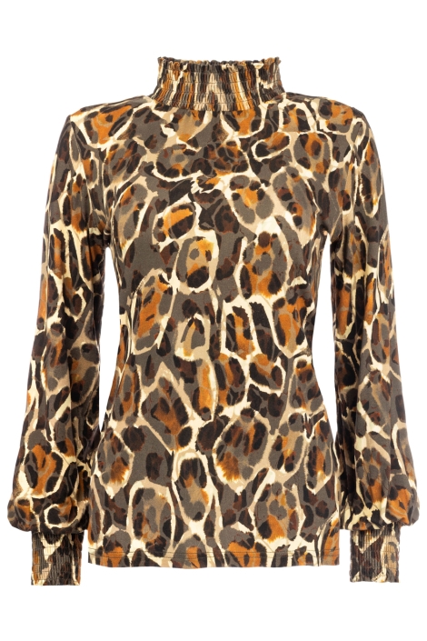 NED camel dames t-shirt | Vooraanzicht