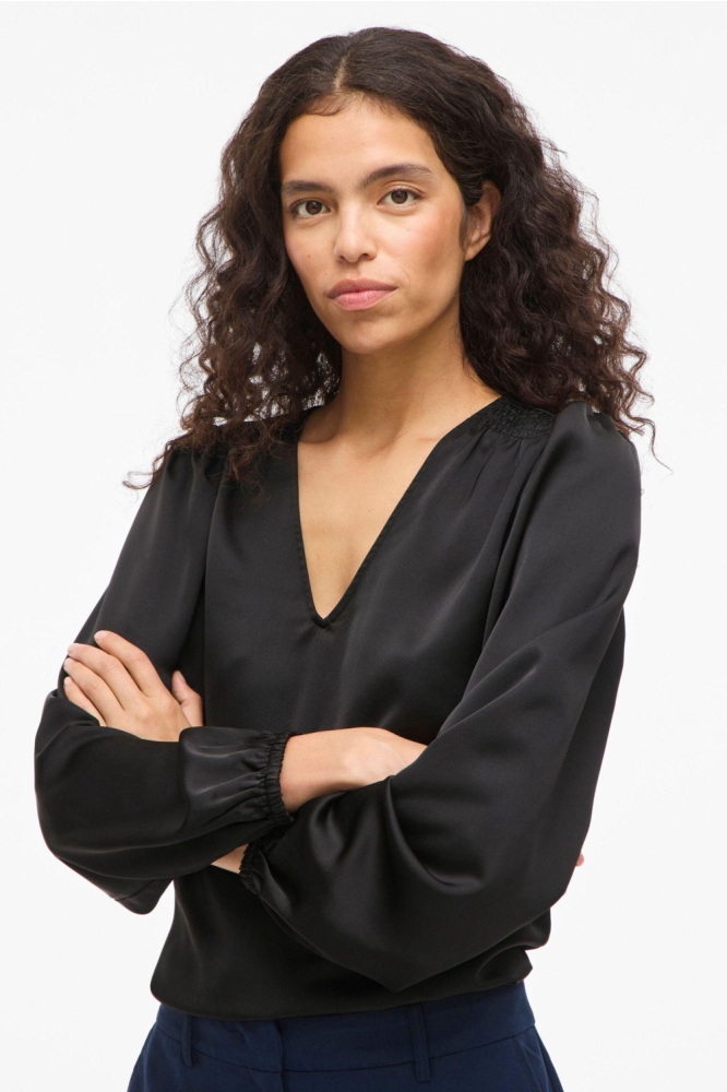 Vila zwarte dames t-shirt | Model