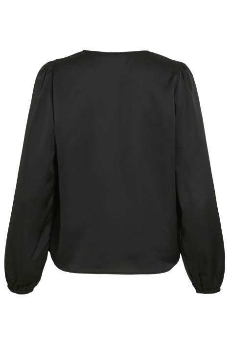 Vila zwarte dames t-shirt | Achteraanzicht