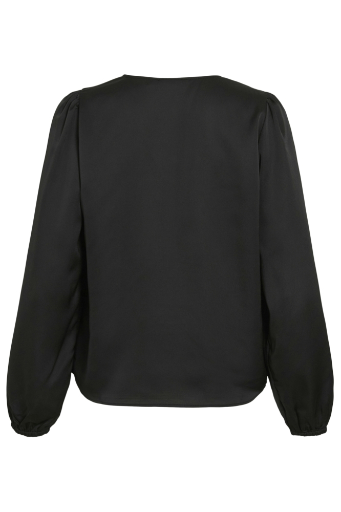 Vila zwarte dames t-shirt | Achteraanzicht