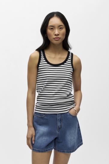 Object Top OBJMOLI SLI TANK TOP NOOS 23048113 BLACK/WHITE SAND