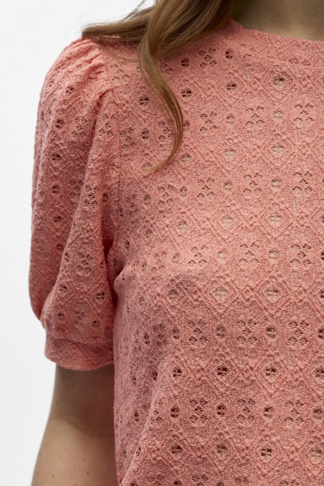 Object roze dames t-shirt | Close up
