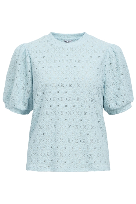 Object blauwe dames t-shirt | Vooraanzicht