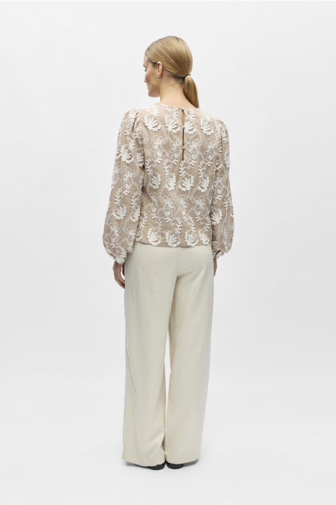 Object beige dames t-shirt | Model