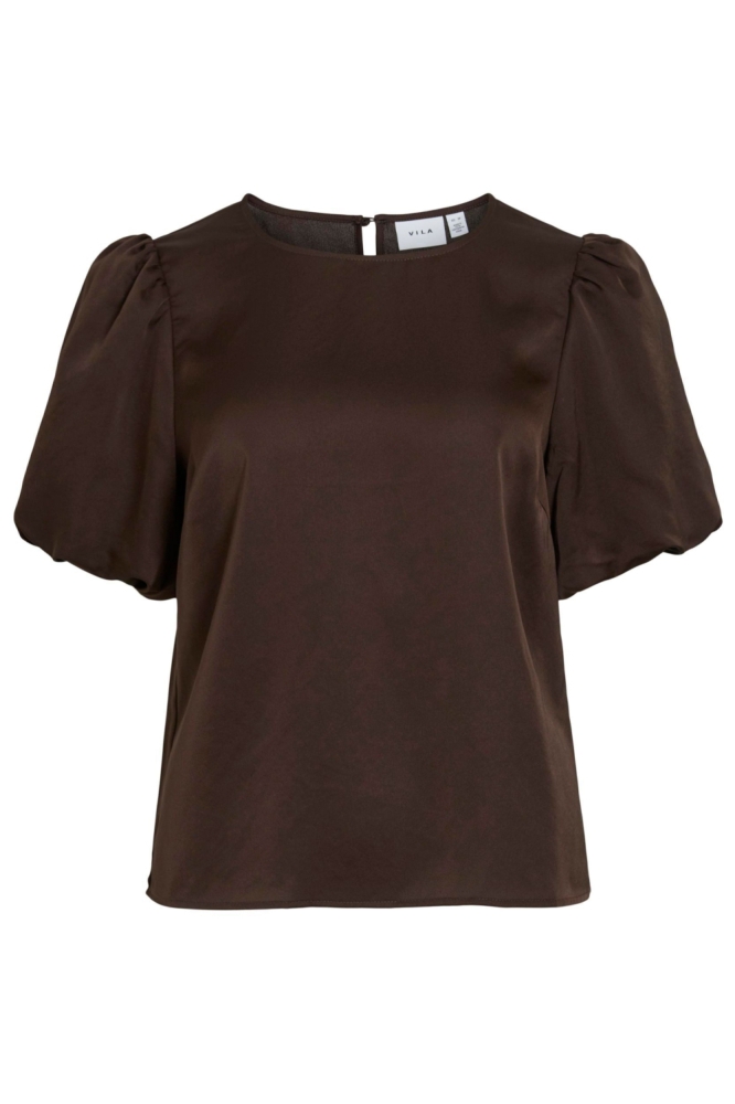 Vila bruine dames t-shirt | Vooraanzicht