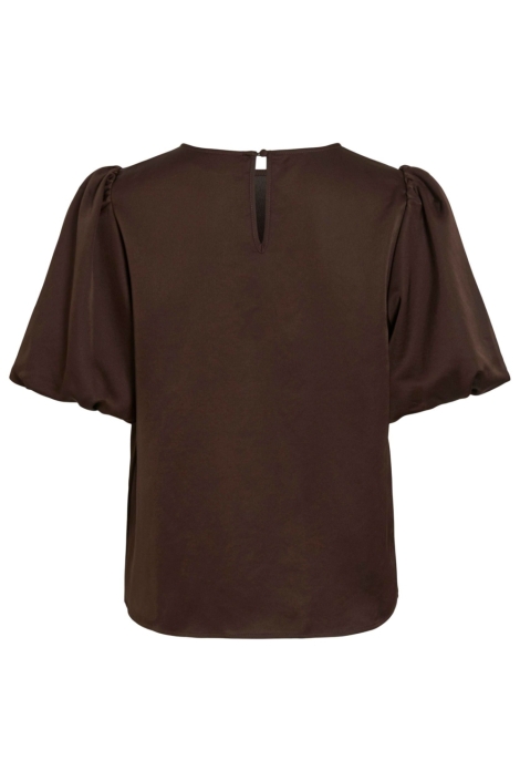 Vila bruine dames t-shirt | Achteraanzicht