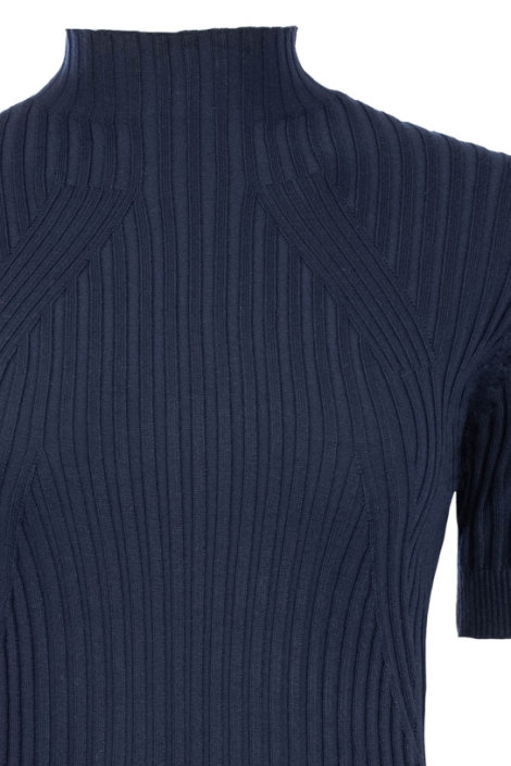 NED blauwe dames t-shirt | Close up