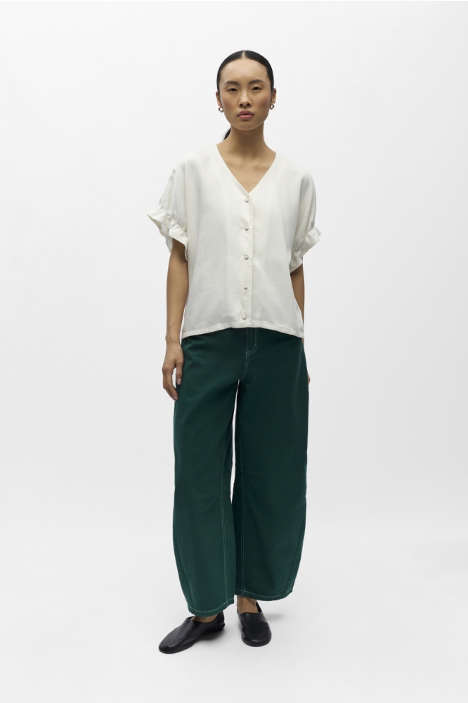 Object witte dames blouse | Model