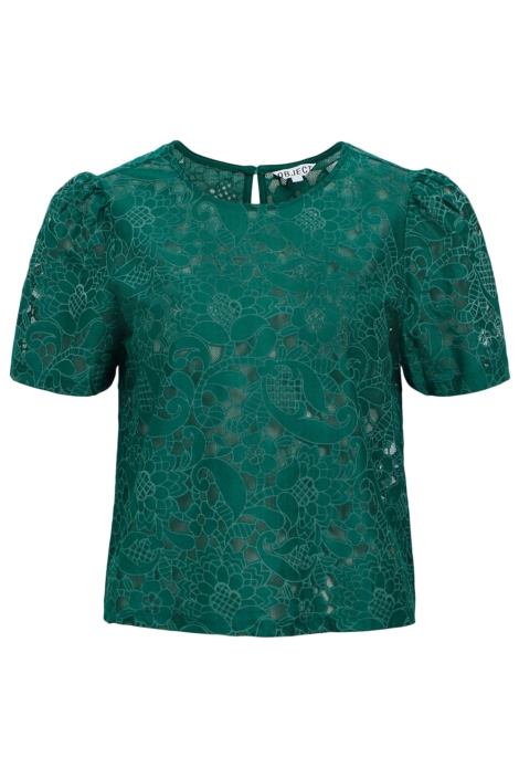 Object groene dames blouse | Vooraanzicht