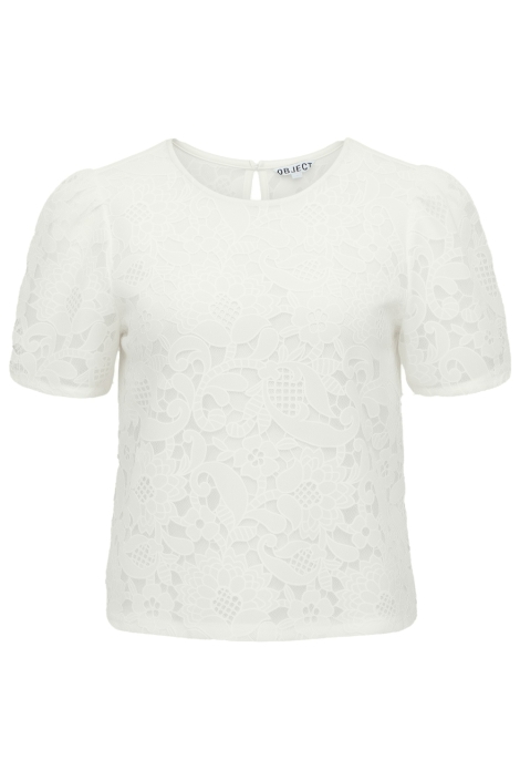 Object witte dames t-shirt | Vooraanzicht