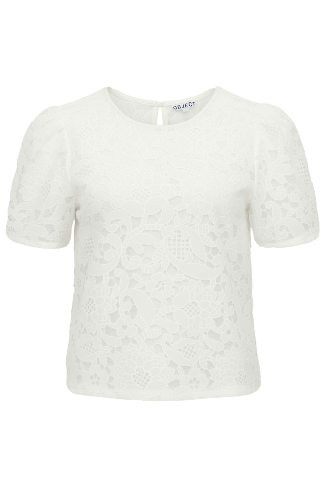 Object witte dames t-shirt | Vooraanzicht
