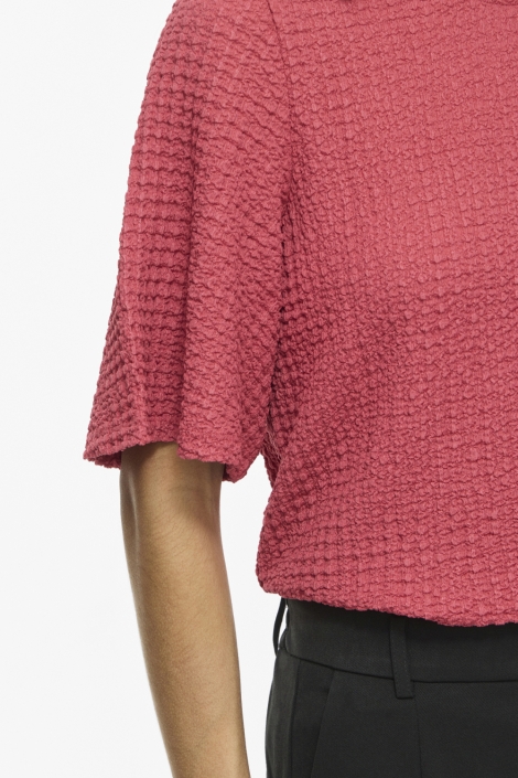 Vila roze dames t-shirt | Close up